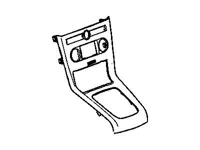 GM 19180629 Cover,Front Floor Console Compartment Door Trim