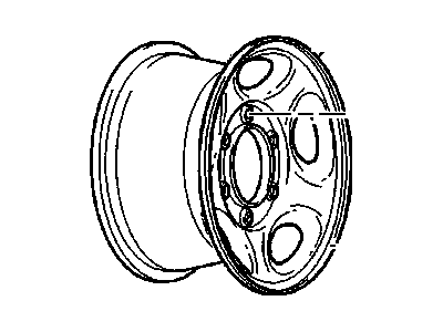 GM 9590371 Wheel Rim Assembly, Compact Spare 16 X 4 Jj *Black