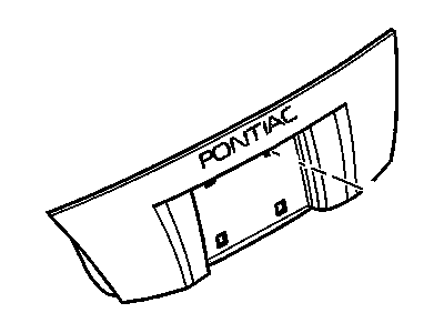 GM 19179380 Applique Asm,Rear Compartment Lid (W/ Back Up Lamp) *Paint To Mat