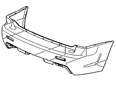 GM 19120217 Rear Bumper Cover Upper