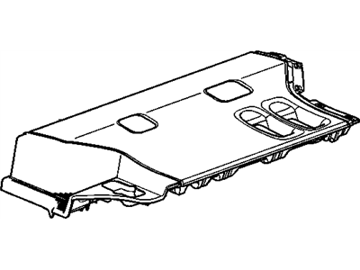 GM 20986821 Cover Assembly, Rear Seat Riser Opening Finish *Medium Duty Dark Cashme