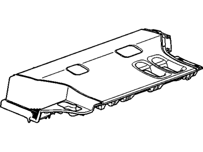 GM 20848509 Cover Assembly, Rear Seat Riser Finish *Cocoa