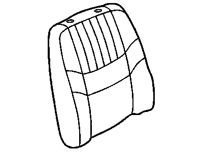 GM 12457162 Cover Asm,Driver Seat Back Cushion *Ebony