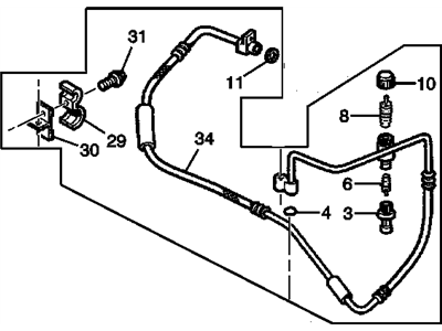 2005 Pontiac GTO A/C Hose - 92184652