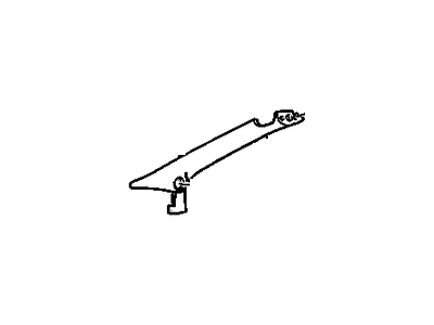 GM 10408111 Windshield Side Upper Garnish Molding Assembly Graphite 10408111 GM Windshield Side Upper Garnish Molding Assembly Graphite Illustration 1 of 1