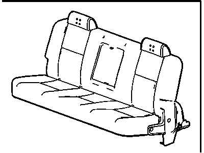 GM 15913919 Seat Assembly, Rear *Ebony