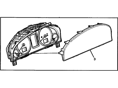 GM 92216916 Instrument Panel Gage CLUSTER