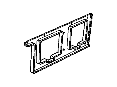 GM 14025331 Molding, Body Side Front Garnish*Blue*