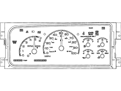 1998 Chevrolet P30 Instrument Cluster - 16217745