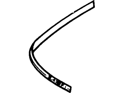 GM 10191540 Stripe, Front Bumper Fascia *Gunmetal Mount