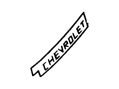 10178364 GM Decal, Rear Compartment Lid Name *Silver Illustration 1 of 1