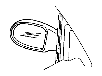 GM 94366905 Mirror,Outside Rear View(LH)