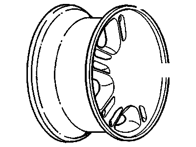 GM 9592264 Wheel Rim Assembly, 15X6