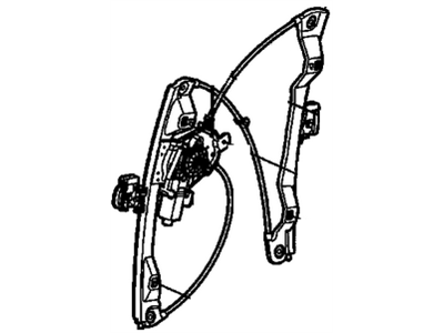 GM 92254125 Front Side Door Window Regulator