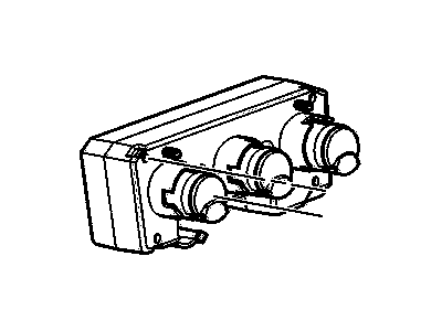 GM 15230831 Heater & Air Conditioner Control Assembly