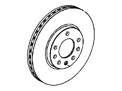 GM 9194477 Front Brake Rotor Set