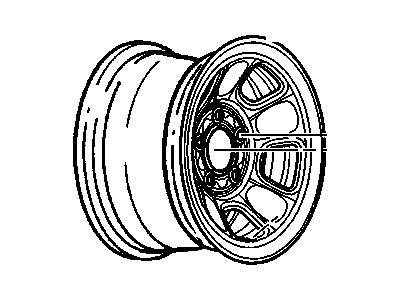 GMC Safari Spare Wheel - 9593856