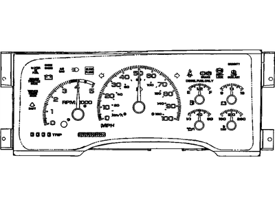 Chevrolet K1500 Instrument Cluster - 16221475