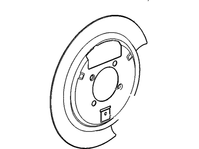 GM 88935987 Shield,Rear Brake (LH)