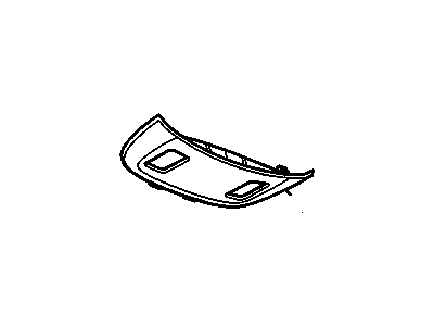 88954202 GM Filler, Roof Console (W/ Sunroof / Vent) *Pewter Illustration 1 of 1