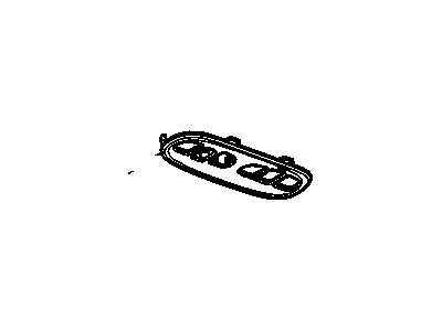 88957112 GM Filler,Roof Console (Travelnote) Illustration 1 of 1