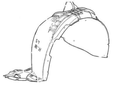 GM 42693359 Liner Assembly, Front W/H