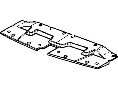 22737376 GM Radiator Air Upper Baffle Assembly Illustration 1 of 1