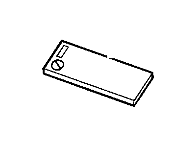 GM 15749556 Label, Inflator Restraint System Caution (Arabic)