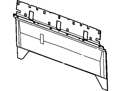 GM 15218941 Carpet Assembly, Body Rear Inner Panel *Neutral