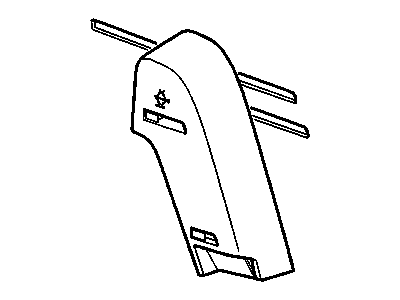 25950297 GM Trim Assembly, Body Lock Pillar *Ebony Illustration 1 of 1