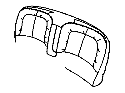 GM 12531632 COVER, Rear Seat Back