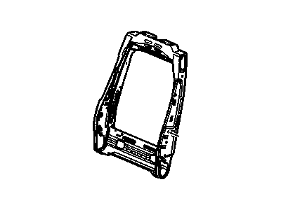 20951087 GM Driver Seat Back Cushion Frame Assembly Illustration 1 of 1
