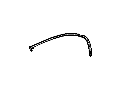 GM 15139467 Weatherstrip Assembly, Rear Side Door Upper Auxiliary Lh