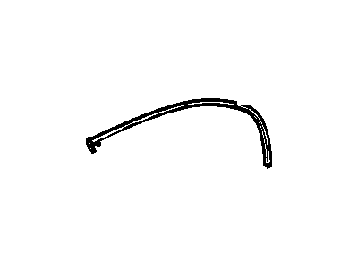 GM 15139466 Weatherstrip Assembly, Rear Side Door Upper Auxiliary Rh