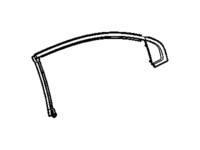 GM 20787836 Molding Assembly, Rear Side Door Window Upper Reveal