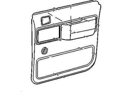 GM 15662137 Panel Assembly, Rear S/D Tr /Lh/ *Lt Grey