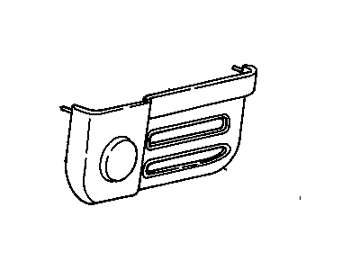 GM 15694960 Pocket Assembly, Rear Side Door Map *Dark Blue