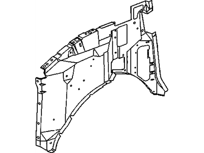 GM 15165584 Panel Assembly, Front End Inner Side (W/O Nuts & Studs)