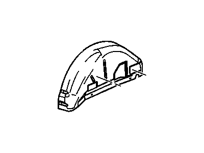GM 12529834 Rear Wheelhouse Inner Panel 12529834 GM Rear Wheelhouse Inner Panel Illustration 1 of 1