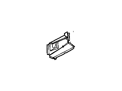 15849406 GM Panel Assembly, Floor Panel Rear Filler Illustration 1 of 1
