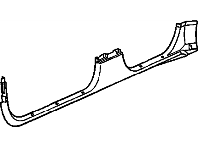 GM 22643108 Panel, Center Pillar Lower Trim *Graphite