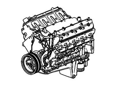 GM 19181072 Engine Asm,Gasoline Regular Production Option LH8 (Goodwrench)