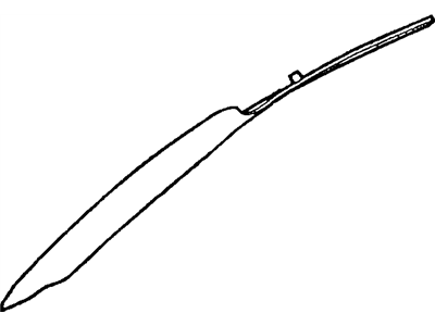GM 25759303 Molding Assembly, Windshield Side Upper Garnish *Gray M