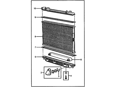 GM 92253246 Radiator Assembly