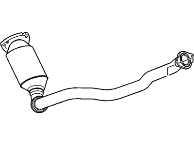 2008 Chevrolet Equinox Catalytic Converter - 25818506