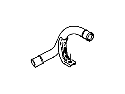 GM 96063497 Radiator Outlet Pipe