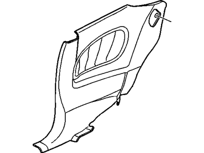 GM 22614864 PANEL, Rear Quarter Trim