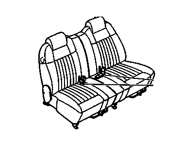 GM 88895095 Rear Seat Belt Kit Center (Buckle Side) *Medium Duty*Sable