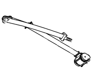 GM 19260331 Belt Kit,Rear Seat (Retractor Side) *Titanium