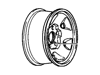 GM 12356738 Wheel Rim, Front, Rear Or Spare